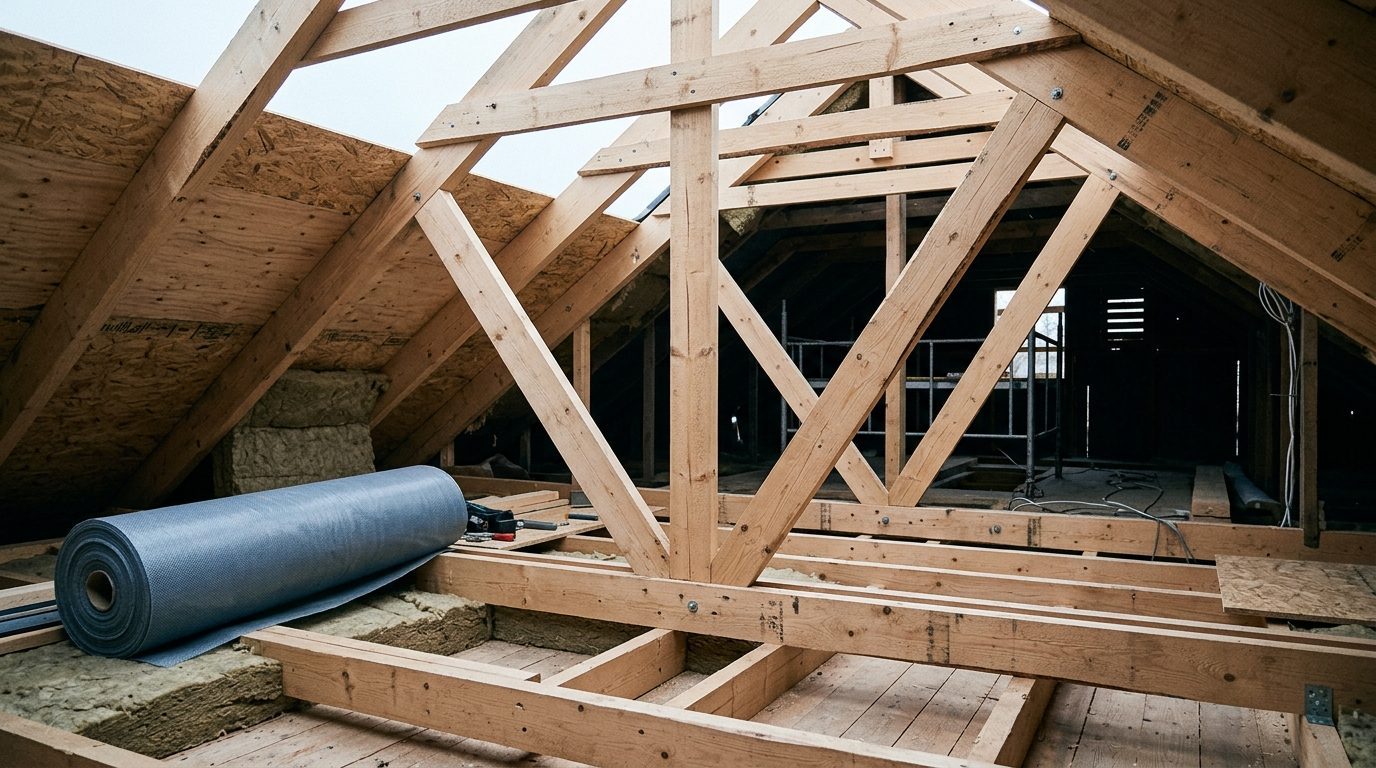 Illustrationsfoto til emnesiden: Tømrerkonstruktioner og renovering